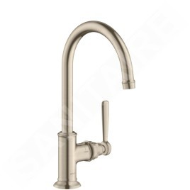 Axor Montreux - Mitigeur de lavabo 210 à levier sans tirette, nickel brossé 16518820