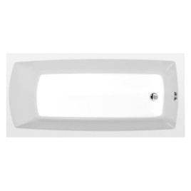 LILY Bain rectangulaire 140x70x39cm, Blanc