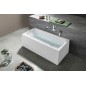 LILY Bain rectangulaire 140x70x39cm, Blanc