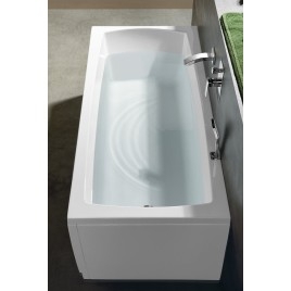 LILY Bain rectangulaire 140x70x39cm, Blanc