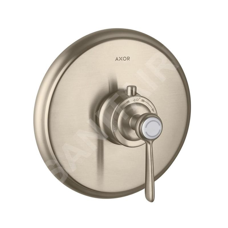 Axor Montreux - Mitigeur thermostatique encastré haut débit, nickel brossé 16824820