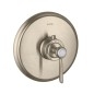 Axor Montreux - Mitigeur thermostatique encastré haut débit, nickel brossé 16824820