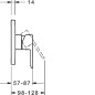 Hansa Ligna - Mitigeur de douche encastré, chrome 83879513