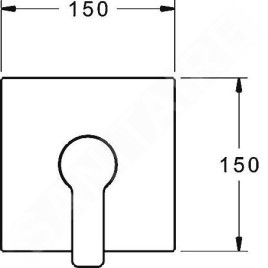 Hansa Ligna - Mitigeur de douche encastré, chrome 83879513