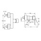 Hansa Ligna - Mitigeur de douche, chrome 06670103