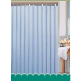 Rideaux de douche 180x180cm, polyester/bleu