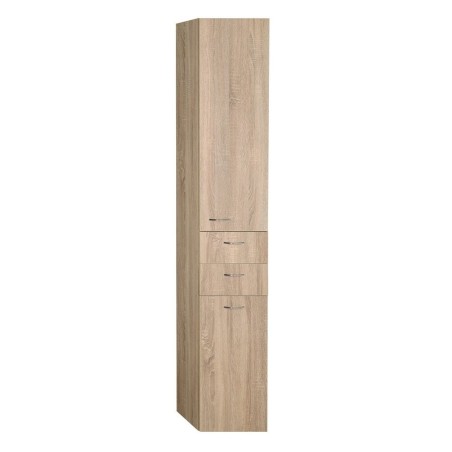 ZOJA/KERAMIA FRESH Unité de rangement avec Panier de blanchisserie 35x184x29cm, encadré gauche/oak