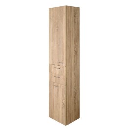 ZOJA/KERAMIA FRESH Unité de rangement avec Panier de blanchisserie 35x184x29cm, encadré gauche/oak