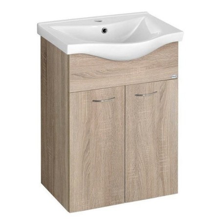 KERAMIA FRESH Vanity Unité 51,1x74x34cm, placage de chêne