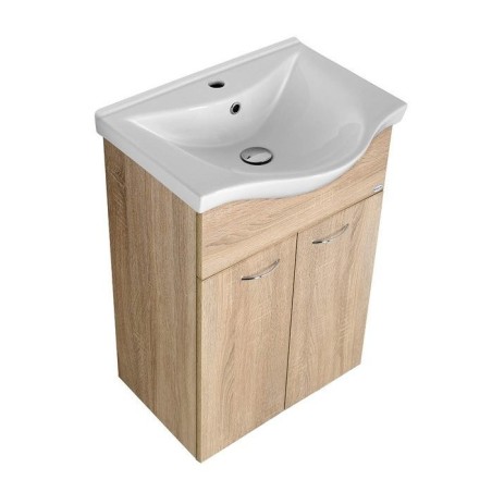 KERAMIA FRESH Vanity Unité 51,1x74x34cm, placage de chêne