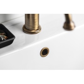 Couverture débordante de lavabo Ø 24mm, bronze
