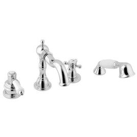 VIENNA Robinet de mélangeur de 4 trous, chrome