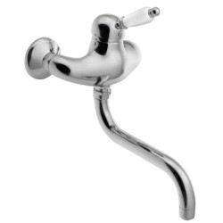 Sapho Kirké - Mitigeur de lavabo White, chrome KI15BC
