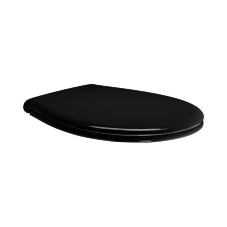 CLASSIC Doux Fermer siège de toilette, noir/chrome