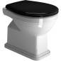 CLASSIC Doux Fermer siège de toilette, noir/chrome