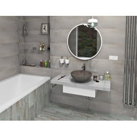 AVICE MDF Washbasin Countertop 190x50cm, chêne rover