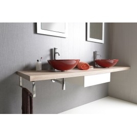 AVICE MDF Washbasin Countertop 220x50cm, chêne rover