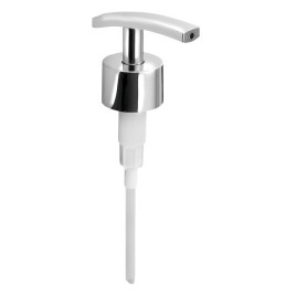 Pompe de rechange pour distributeur de savon, plastique, chrome
