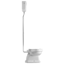WALDORF Tube Cistern de haut niveau, chrome