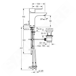 Hansa Ligna - Mitigeur de lavabo, chrome 06131103