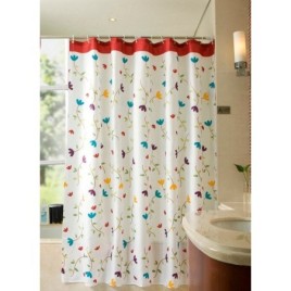 Rideau de douche 180x200cm, PE, Fleurs
