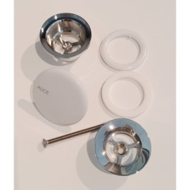 Déchet de lavabo gratuit 5/4", fiche céramique, blanc