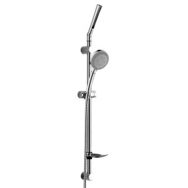 Trousse de douche TILA avec plat de savon, porte coulissante, douche 1500mm, chrome