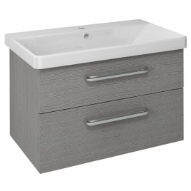 THEIA 2 Drawer Vanity Unité 75,6x50x44,2cm, chêne argenté