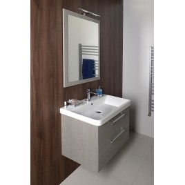 THEIA 2 Drawer Vanity Unité 75,6x50x44,2cm, chêne argenté