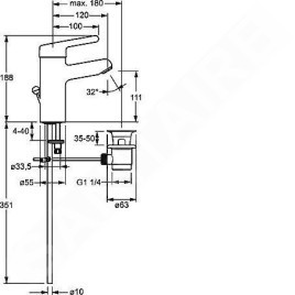 Hansa Medipro - Mitigeur de lavabo, chrome 01612103