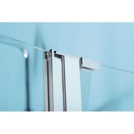 Porte de douche ZOOM 1300 mm, verre transparent