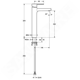 Hansa Ronda - Mitigeur de lavabo, chrome 03032273
