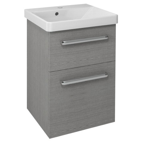 THEIA 2 Drawer Vanity Unité 46,4x70x44,2cm, chêne argenté