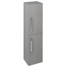 THEIA Tall Storage Unit 35x138x29,3cm, chêne gauche/droit/argent