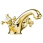 ANTEA Washbasin Mixer Tap avec Pop Up Waste, or