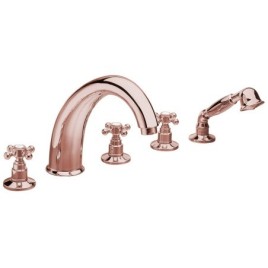 Pont ANTEA Monté 5 Hole Mixer Tap, or rose