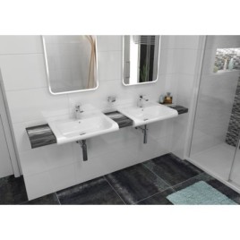 INKA Ceramic Washbasin 60x40cm, blanc