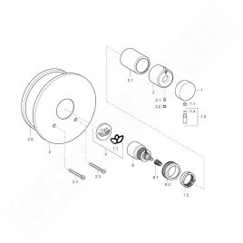 Hansa Vario - Corps encastré pour mitigeur thermostatique 08220100