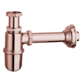 RETRO Washbasin Siphon 5/4" dia 32mm, or rose