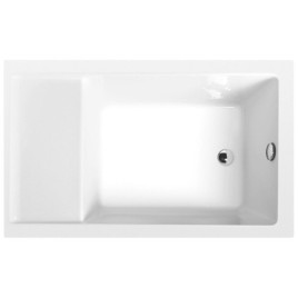 JAZZ Bain avec assise 120x75cm, Blanc