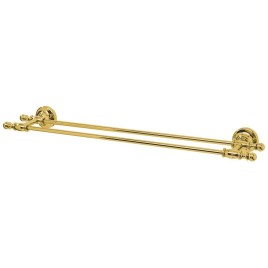 PERLA porte-serviettes double 645x55mm, or