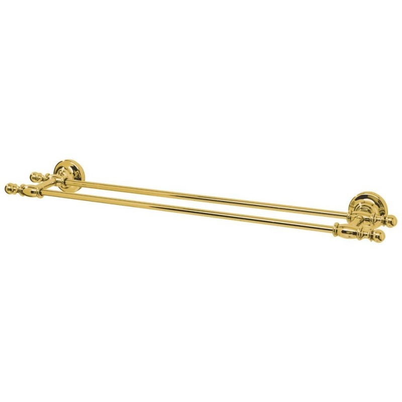 PERLA porte-serviettes double 645x55mm, or