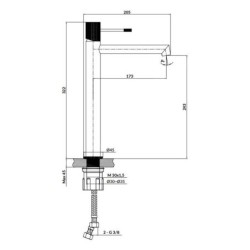 Cersanit Zen - Mitigeur de lavabo, chrome S951-592