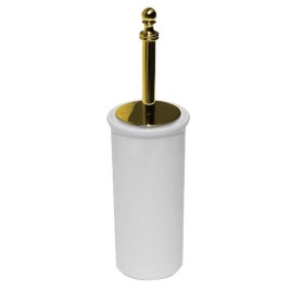 PÉRLA brosse de toilette indépendante, céramique, or