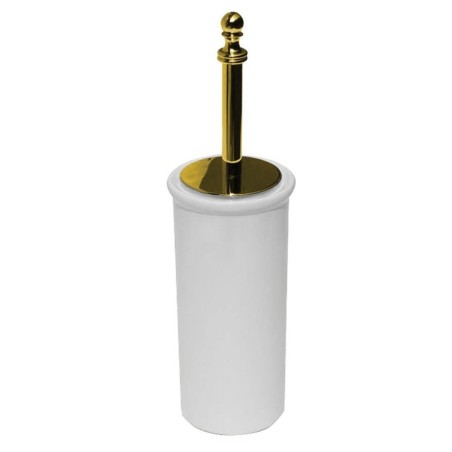 PÉRLA brosse de toilette indépendante, céramique, or