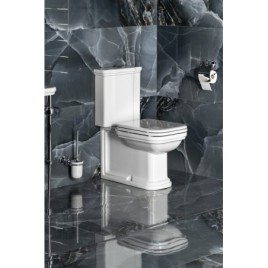 WALDORF Fermer Toilettes, blanc-chrome