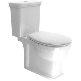 CLASSIC Fermer Toilettes couple, blanc
