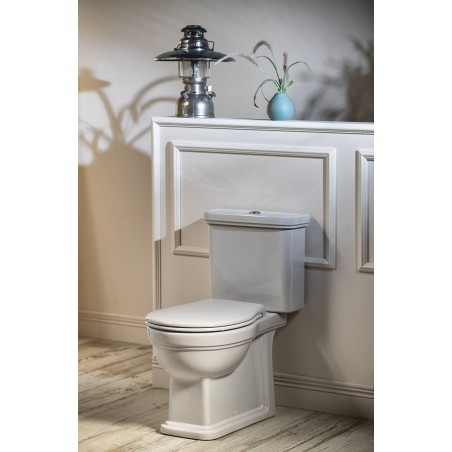 CLASSIC Fermer Toilettes couple, blanc