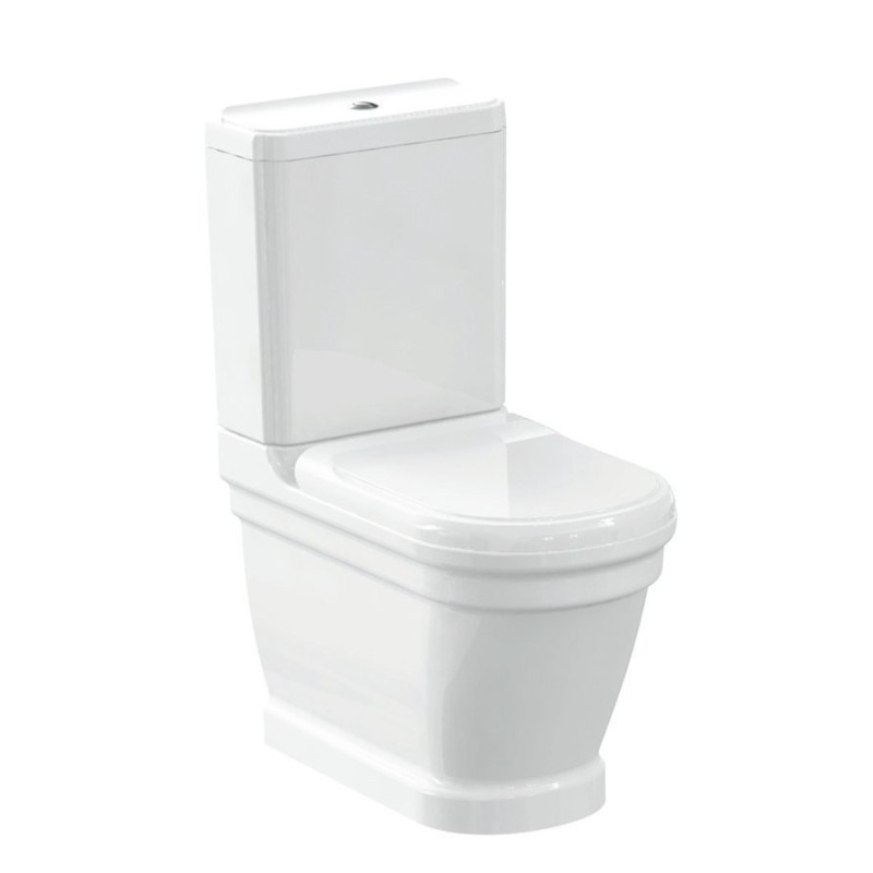 ANTIK Fermer Toilettes, blanc