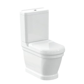 ANTIK Fermer Toilettes, blanc